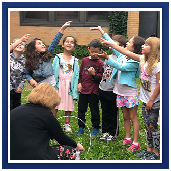 Students doing outdoor activity